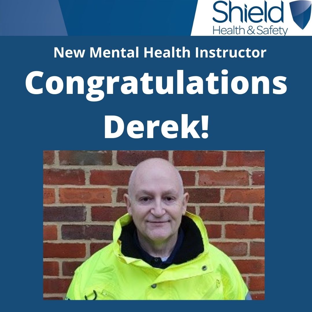Derek becomes a Mental Health First Aid Instroctor.